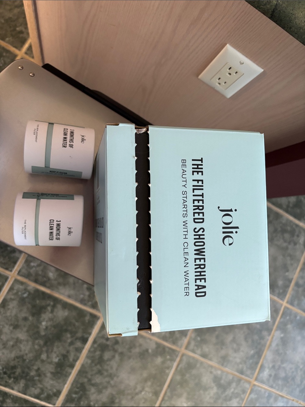 Jolie Filtered Showerhead System in Mint Green